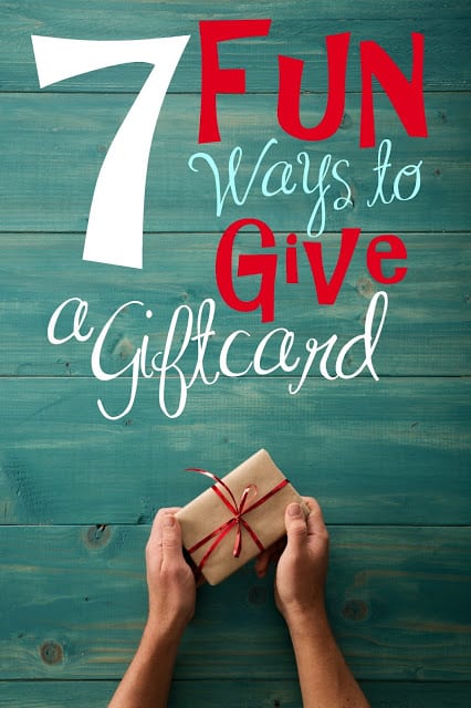 What to buy for the person who has everything? Or the family member who is very picky? Or what about for the office gift exchange? 7 Fun Ways to Give a Gift Card is all about making your Christmas shopping easier! #Christmas #Thanksgiving #ChristmasGiftIdeas #Gifts #Holidays