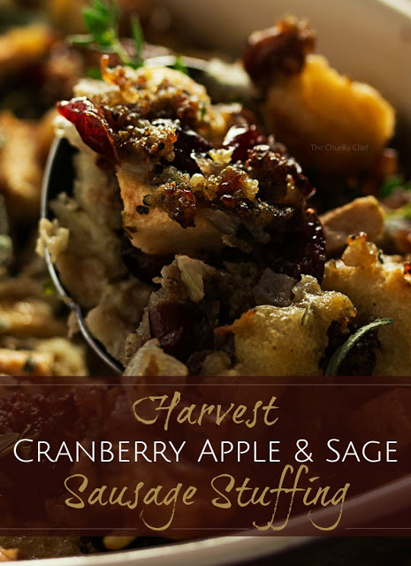 http://www.thechunkychef.com/harvest-apple-cranberry-and-sage-sausage-stuffing/