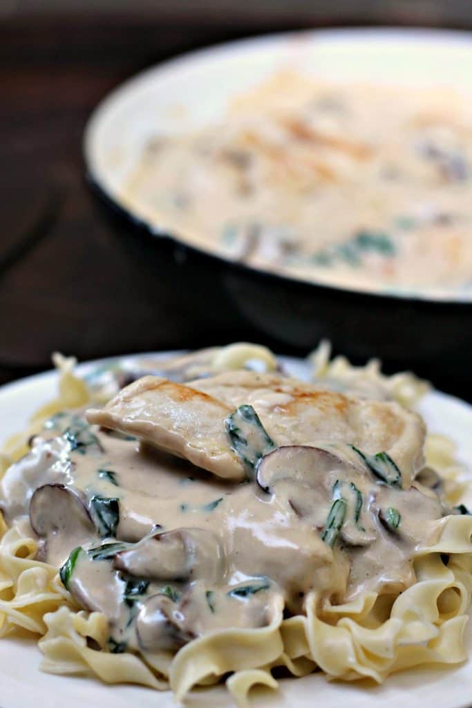 Creamy Skillet Chicken and Mushrooms | One Pot Recipe | Skillet Dinner | 30 Minute Meals | Chicken and Noodles #30MinuteMeals #ChickenAndNoodles #ParmesanChicken #SkilletChicken #Dinner #EasyDinner