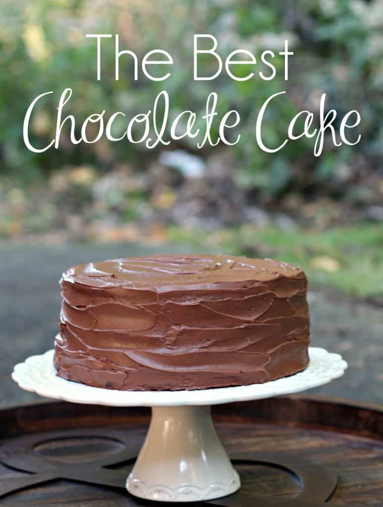 The Best Chocolate Cake Recipe. Three Layer Chocolate Cake | Chocolate Sour Cream Cake | Chocolate Frosting | Chocolate Sour Cream Frosting #ChocolateCake #BestChocolateCake #ChocolateFrosting #SourCreamChocolateCake #BirthdayCake