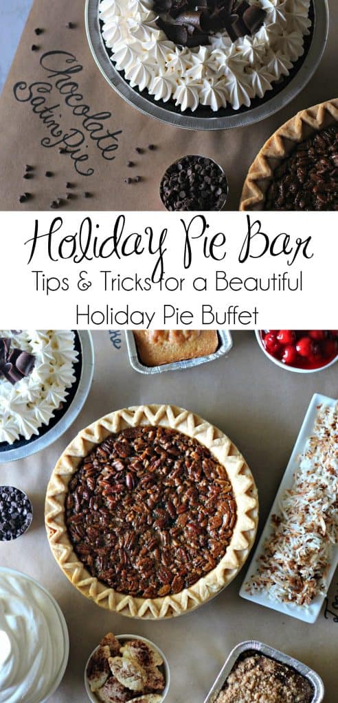 Holiday Pie Bar - Tips and Tricks for a Beautiful Holiday Pie Buffet - #ad #TurkeyDayTips #CollectiveBias | Thanksgiving Recipes | Christmas Recipes | Pie Buffet | Pie Bar | How to Cook a Turkey | #pie #piebuffet #dessertbuffet #Thanksgiving #Christmas #HostingThanksgiving