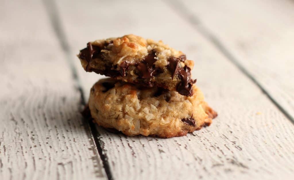 Ooey gooey rich and chewy Coconut Oil Chocolate Chip Cookies