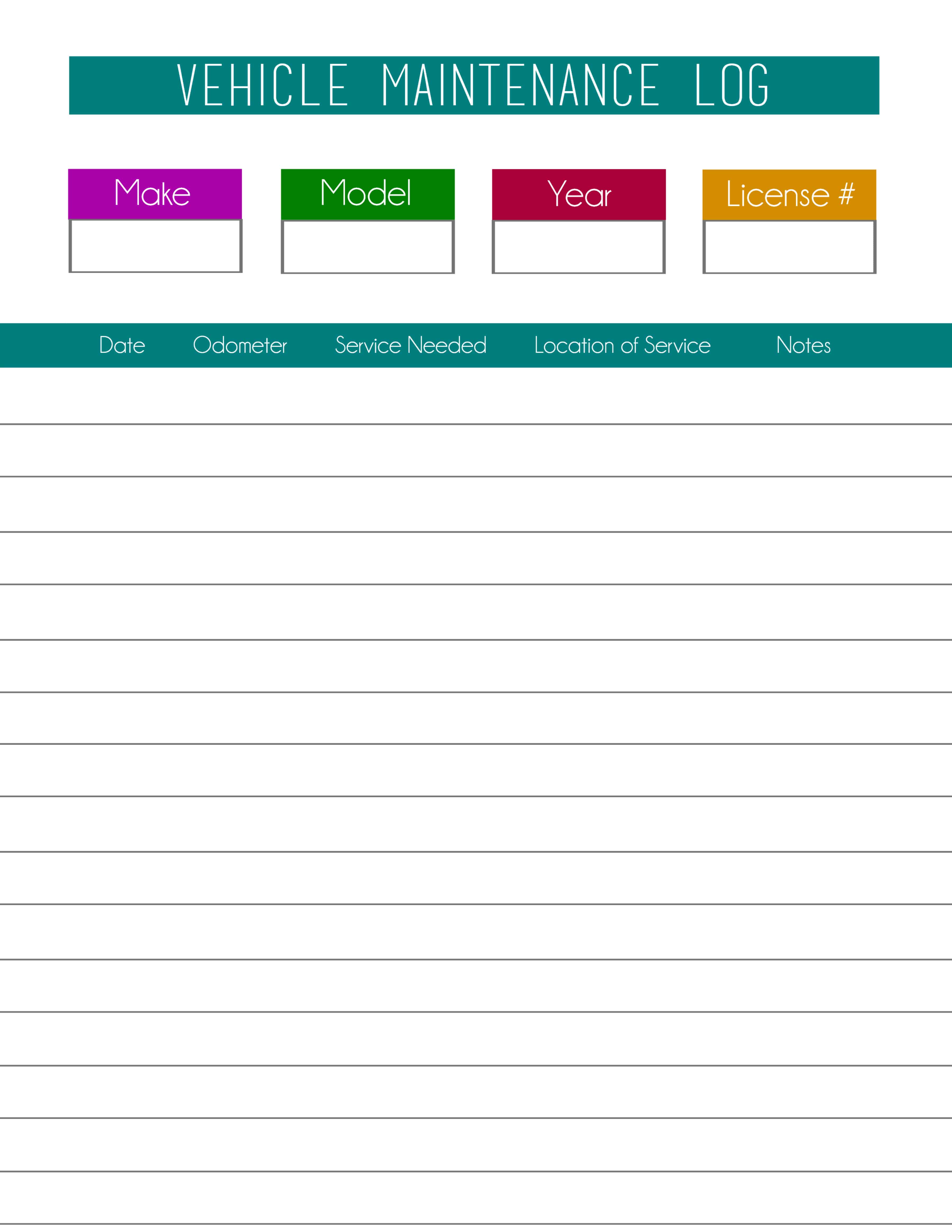 Free Printable Car Maintenance Tracker Mom Needs Chocolate
