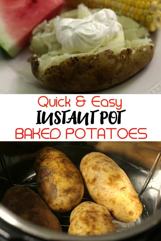 Instant Pot Baked Potatoes | #InstantPot #InstantPotBakedPotatoes #BakedPotato #BakedPotatoes #Summer #Cookout #BBQ #Picnic #Potato #Potatoes #SideDish #SideDishes #PressureCooker