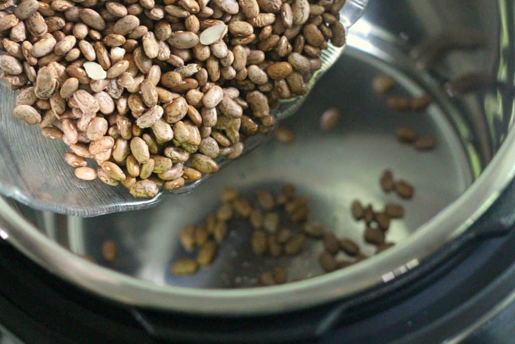 Adding beans to the Instant Pot
