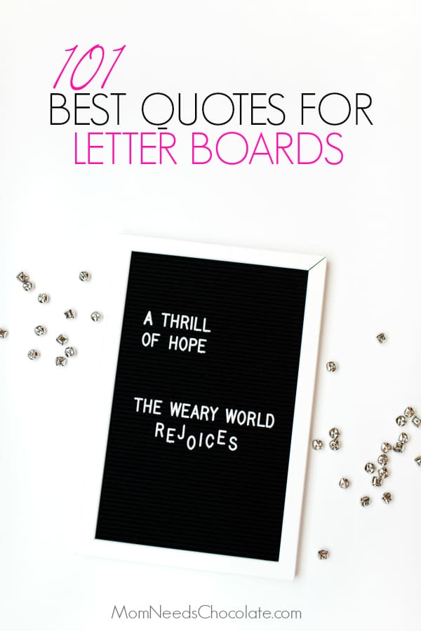 Letter boards