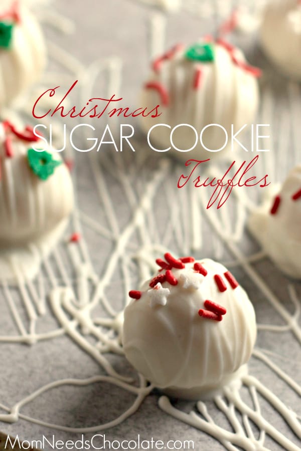 Christmas Sugar Cookie Truffles