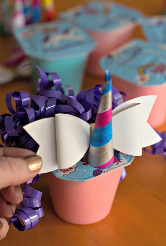 Unicorn Pudding Cups Craft
