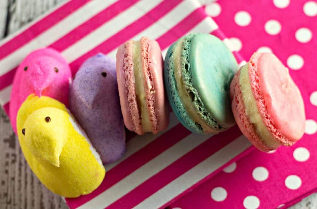 Marshmallow PEEPS® Macaron Cookies