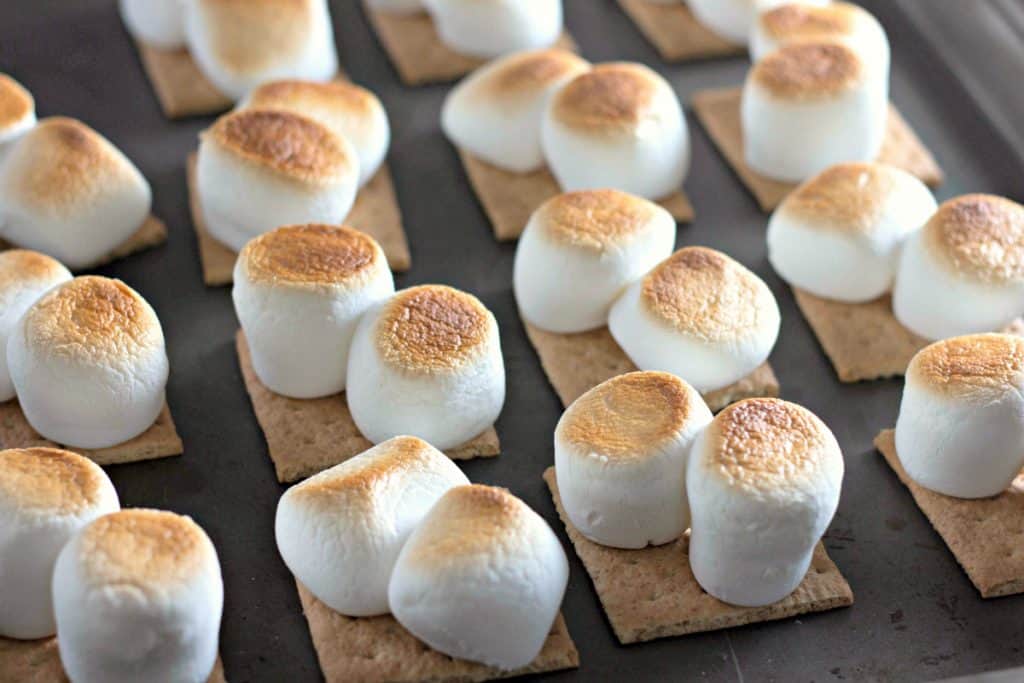 Making Oven Baked S'mores