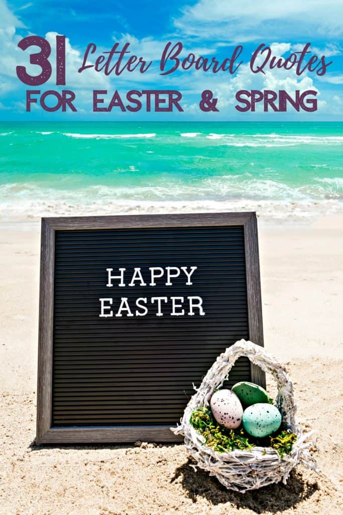 31 Letter Board Quotes for Easter and Spring
