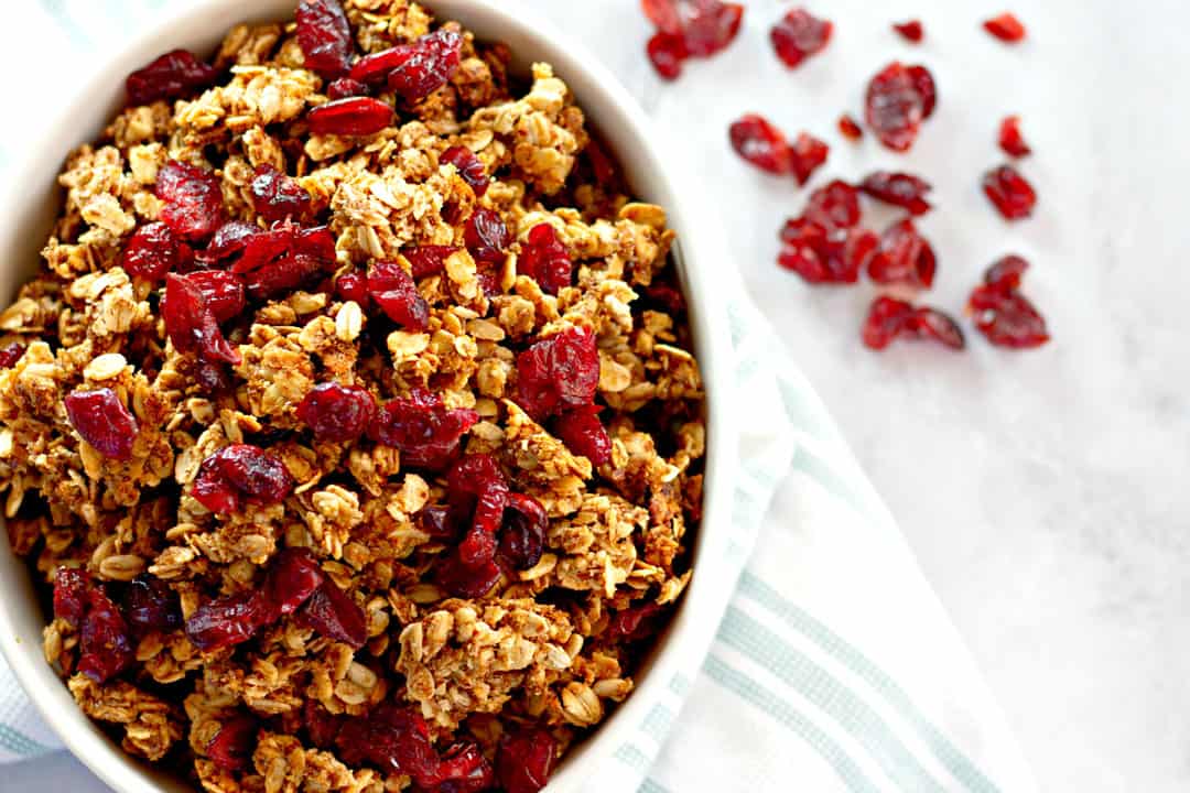 Homemade Granola with Cranberries Mom Needs Chocolate