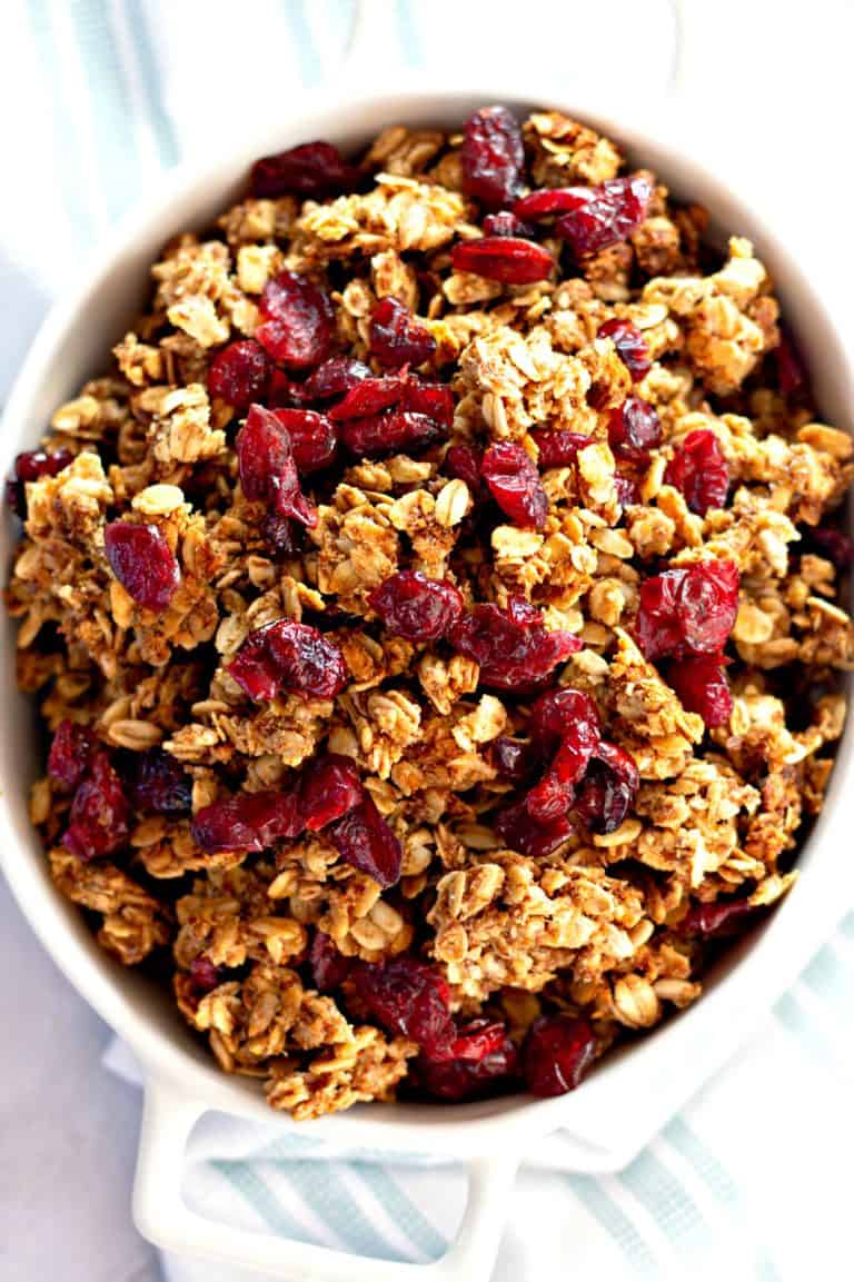 Homemade Granola with Cranberries Mom Needs Chocolate